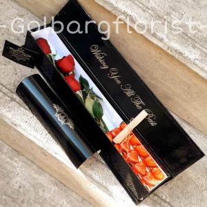باكس کلاسیک رز هلندی ممتاز گلبرگ فلوریست