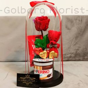 پک هدیه ولنتاین گلبرگ فلوریست