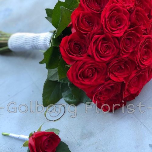 دسته گل عروس گلبرگ فلوریست